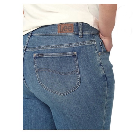 Lee® Women's Plus High Rise Skinny Jean, Size 22W Petite - Picture 2 of 14